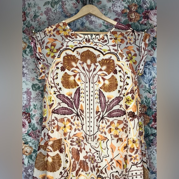 NWOT Free people Strawberry Fields burnout velvet mini dress - Picture 2 of 8